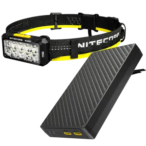 Nitecore HU2000 2000 Lumen Headlamp with NB20000 Gen 3 Power Bank