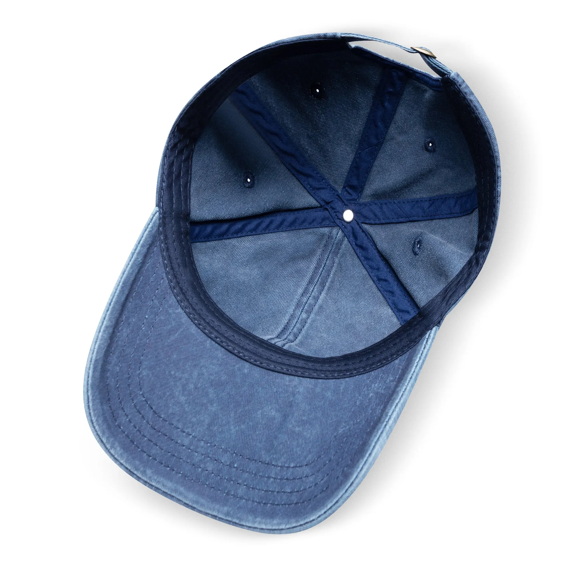 No Weapon Against Me Shall Prosper Typography Embroidered Denim Baseball Cap