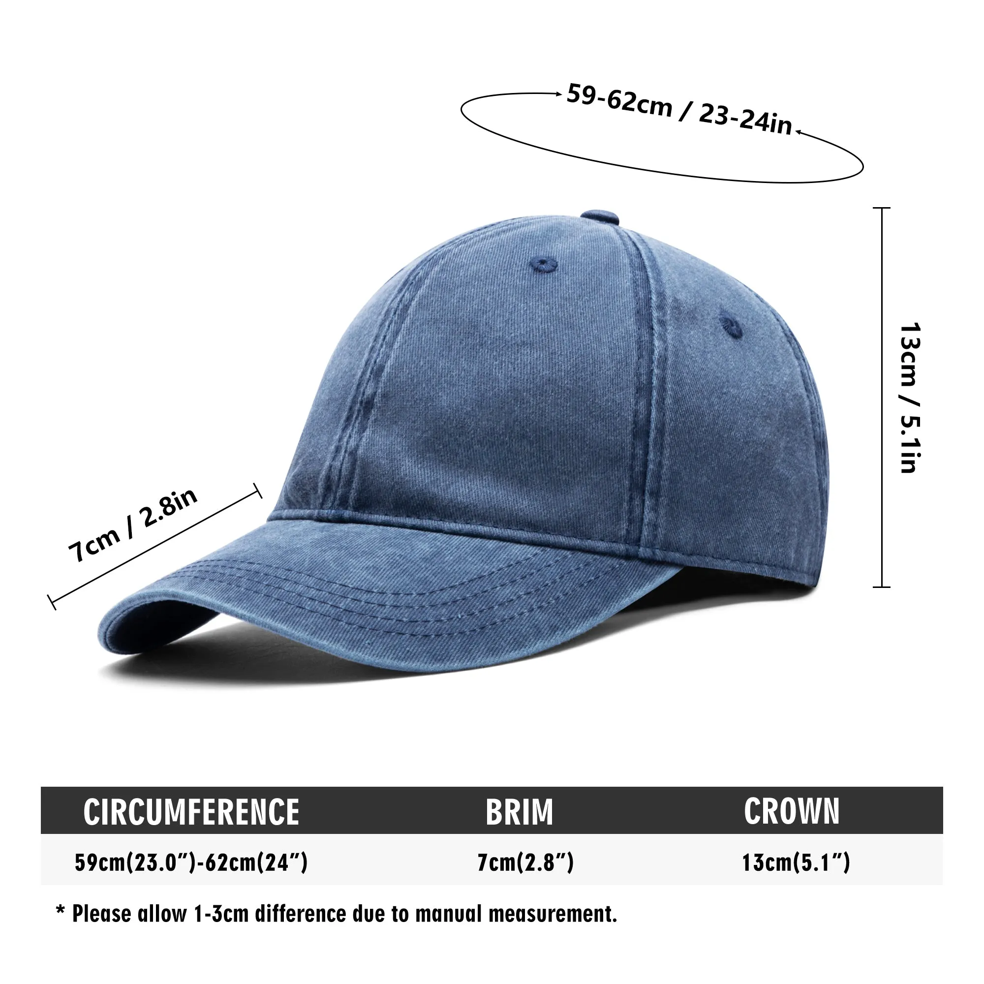 No Weapon Against Me Shall Prosper Typography Embroidered Denim Baseball Cap