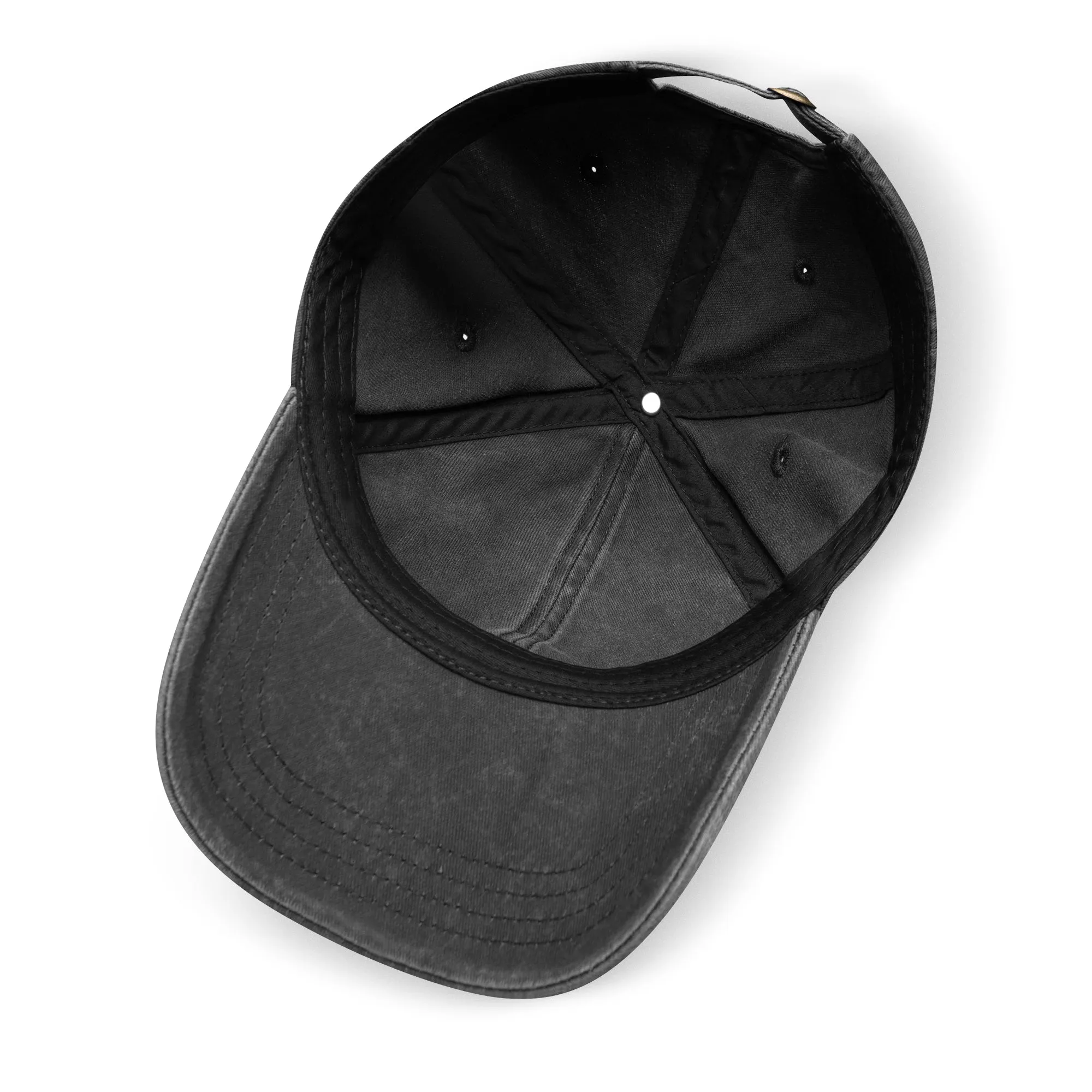 No Weapon Against Me Shall Prosper Typography Embroidered Denim Baseball Cap