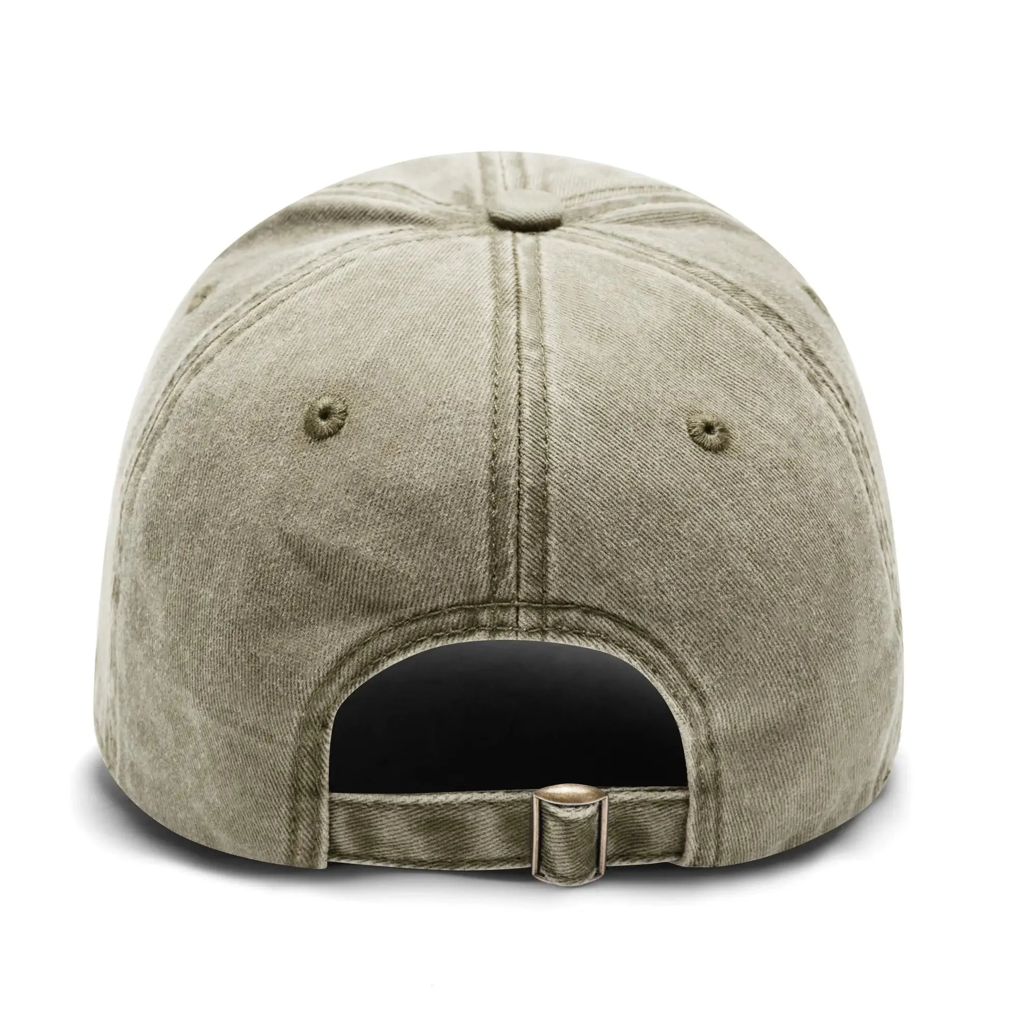 No Weapon Against Me Shall Prosper Typography Embroidered Denim Baseball Cap