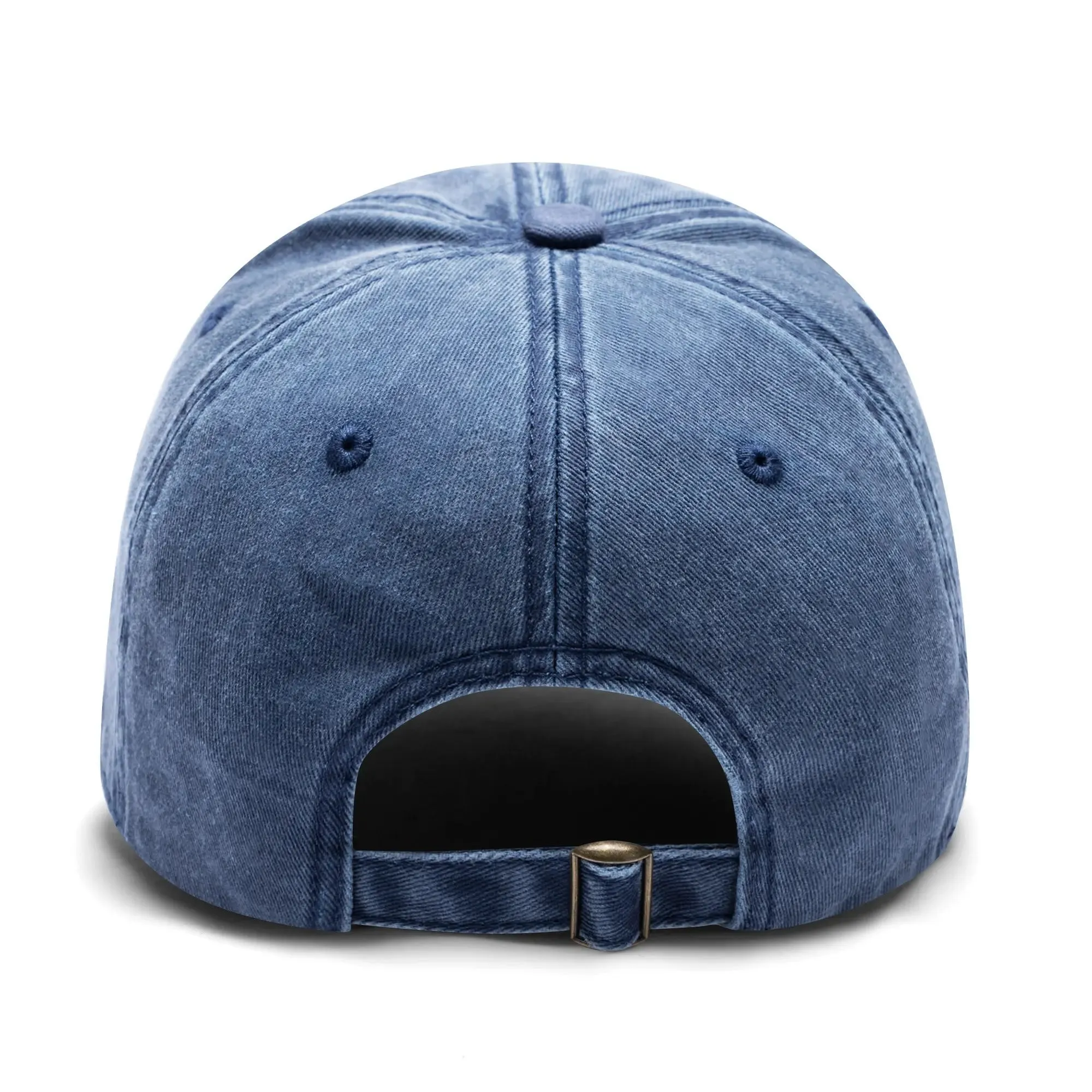 No Weapon Against Me Shall Prosper Typography Embroidered Denim Baseball Cap