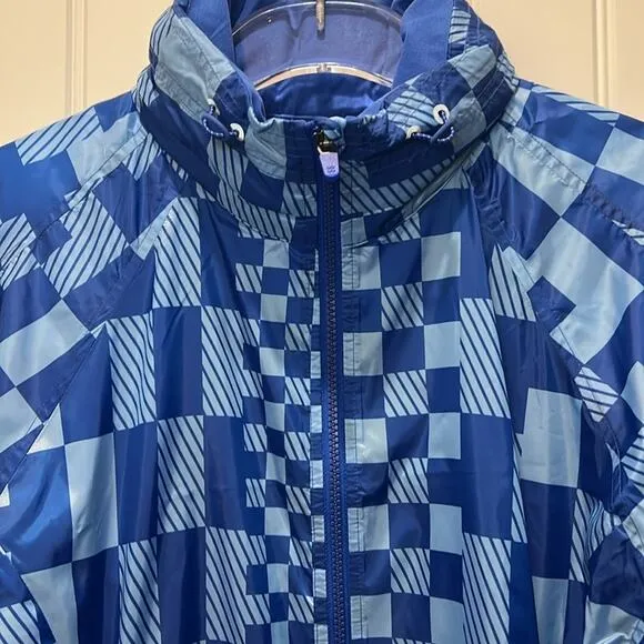 NWT $168 Sweaty Betty Pack Away Jacket Blue S M Small Medium Hiking Camping NEW