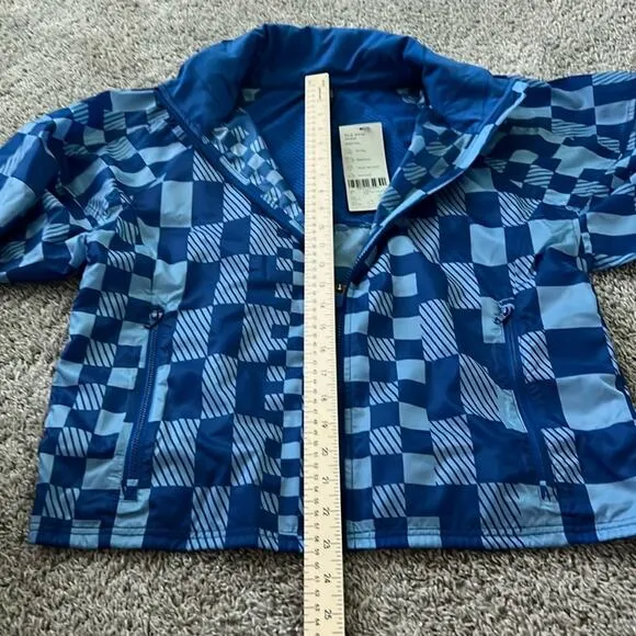 NWT $168 Sweaty Betty Pack Away Jacket Blue S M Small Medium Hiking Camping NEW