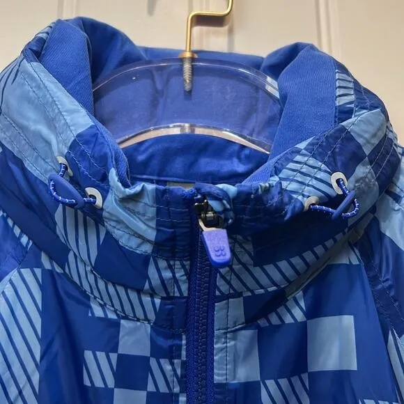 NWT $168 Sweaty Betty Pack Away Jacket Blue S M Small Medium Hiking Camping NEW