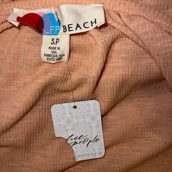 NWT Free People Beach Endless Summer Convertible Maxi Skirt Peach Size Small