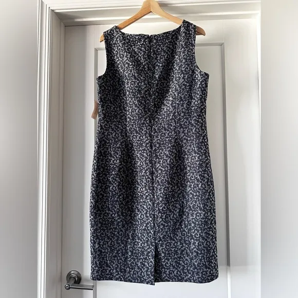 NWT! Navy Blue and Gray JONES STUDIO Dress - Size 12