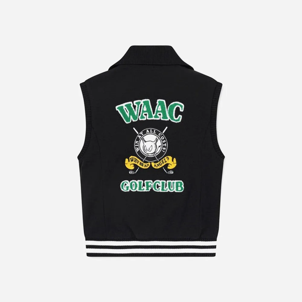 Áo Golf Tay Ngắn Nữ Waac Stadium Jersey - Đen