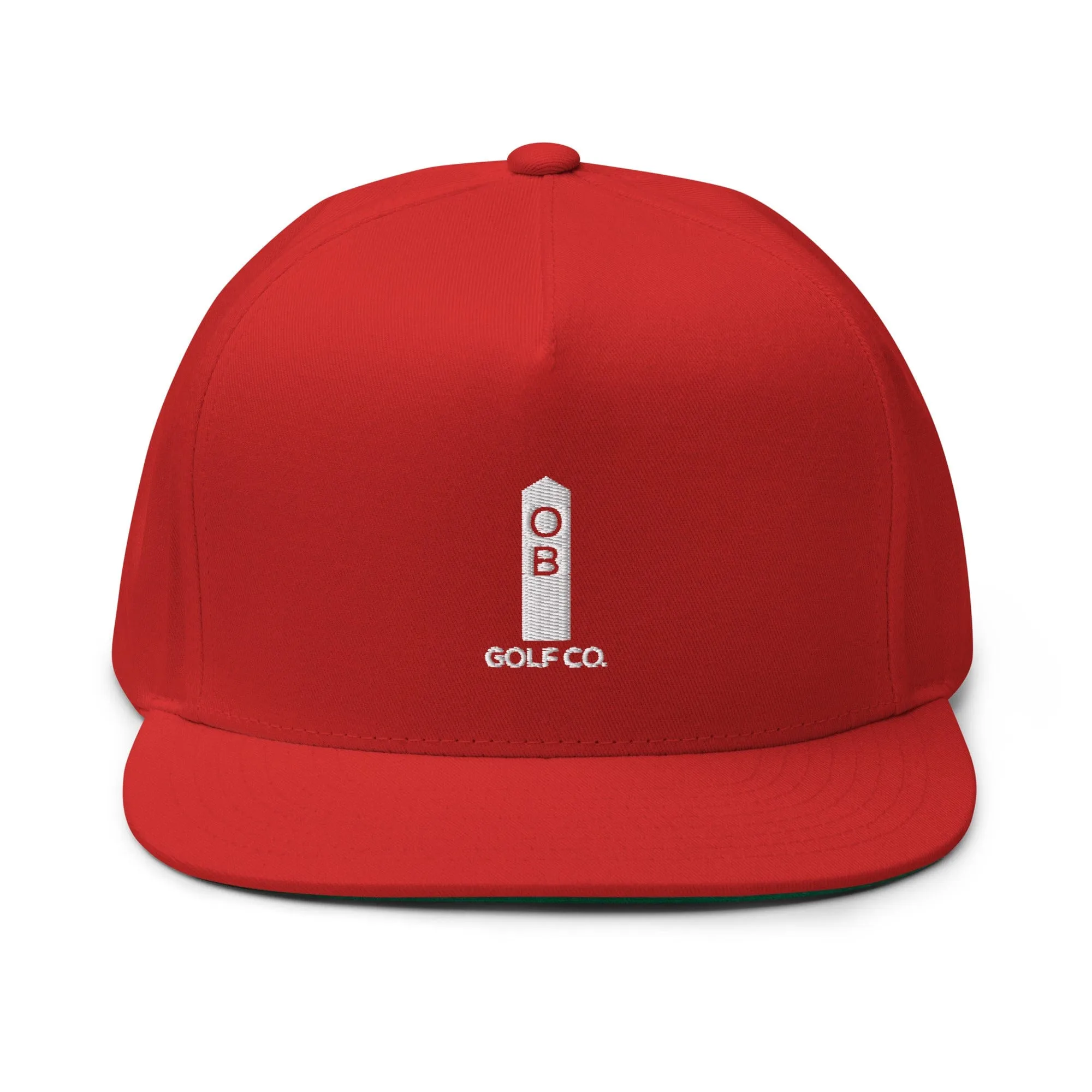 OB Golf Stake Flat Bill Cap