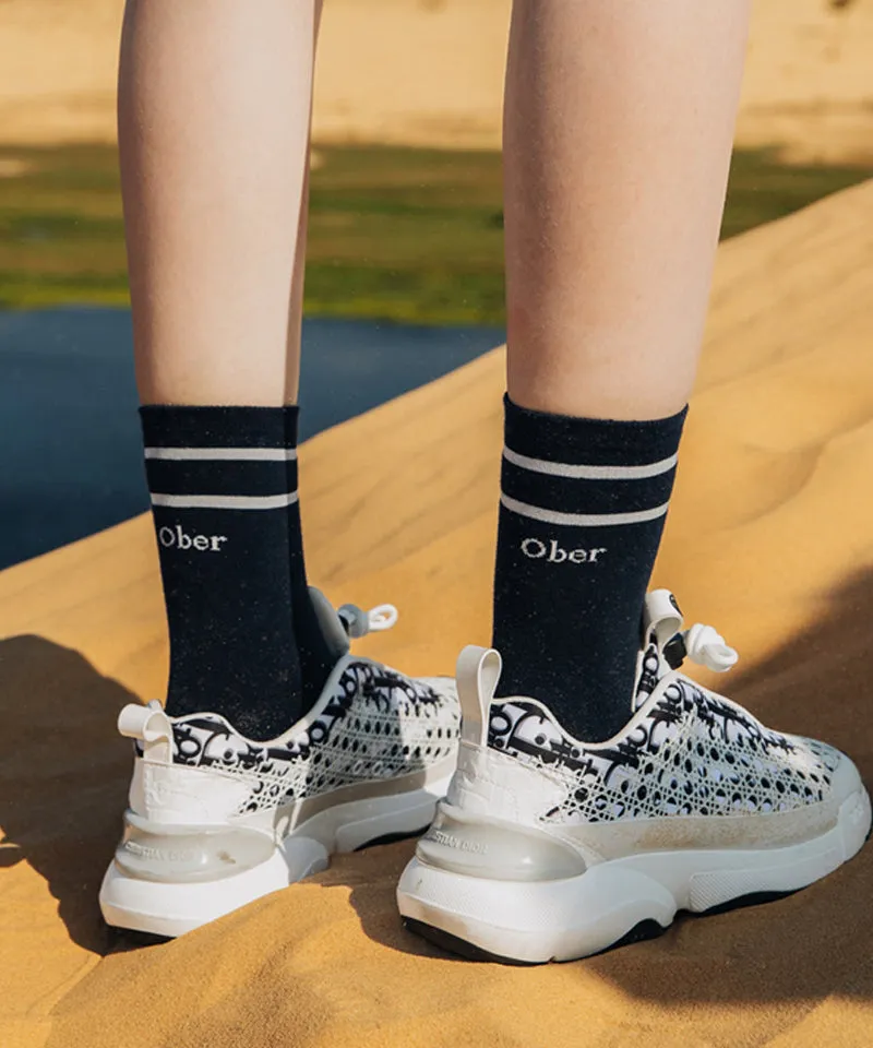 OBER Golf Line Crew Socks - Navy