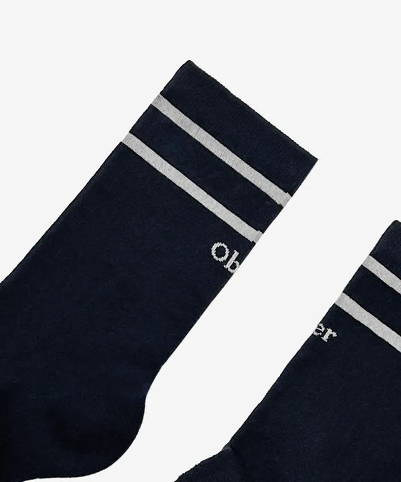 OBER Golf Line Crew Socks - Navy