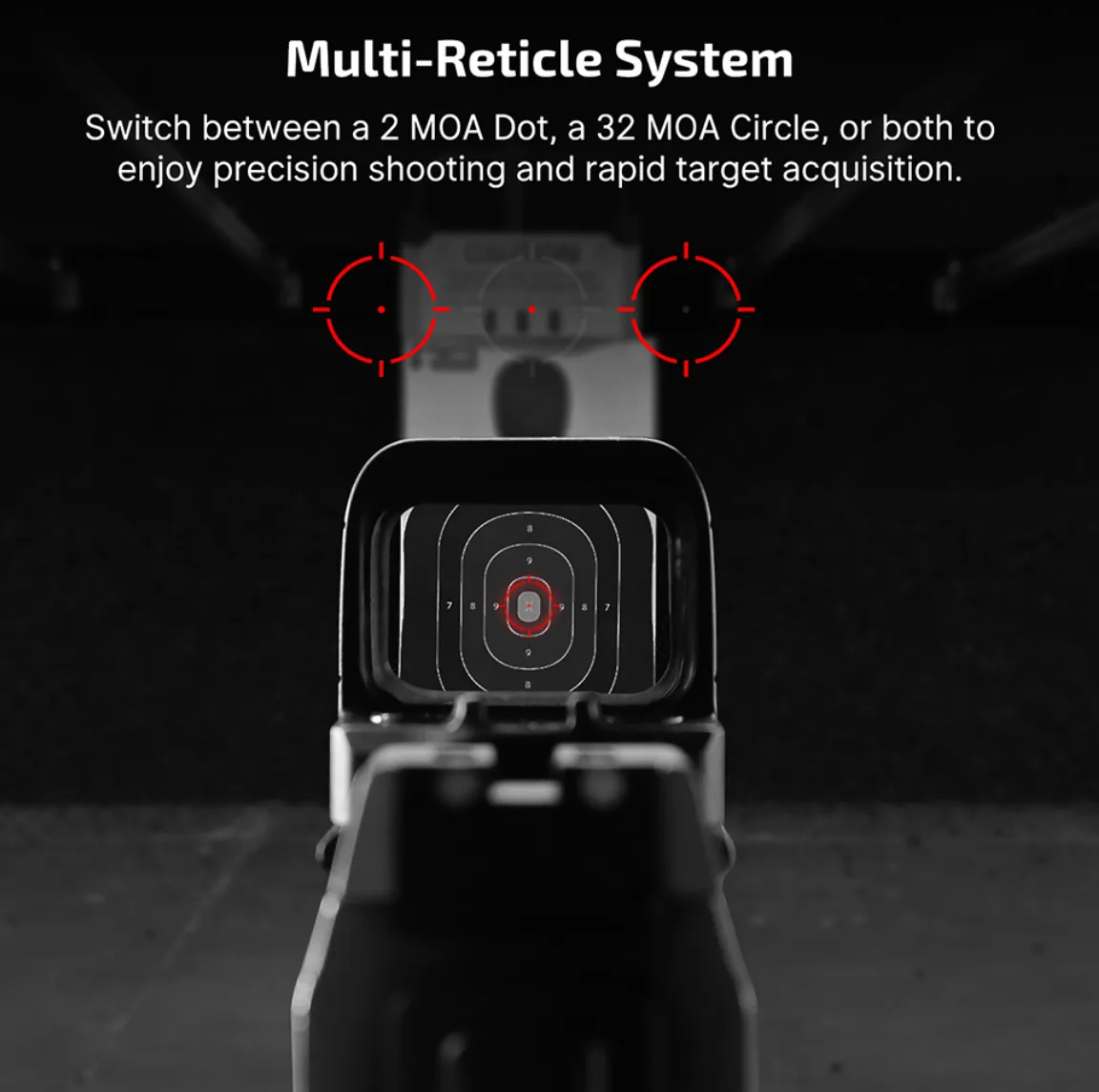Osight S 2 MOA Dot & 32 MOA Circle with OAL Material