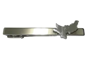 Pakistan Map Shape and Flag Design Tie Clip