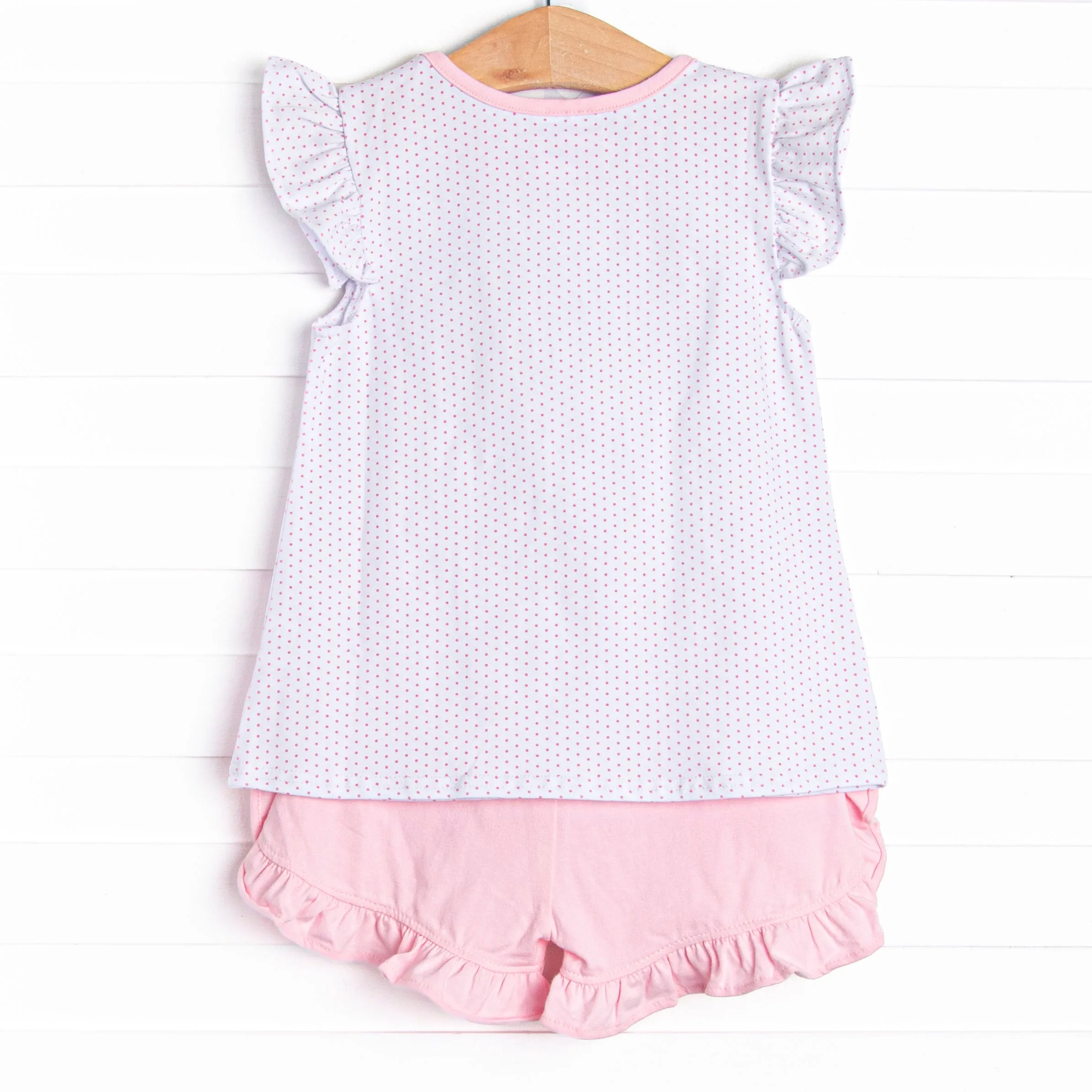 Palm Beach Popsicles Applique Short Set, Pink