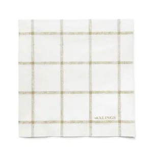 Paper Luncheon Napkin Windowpane