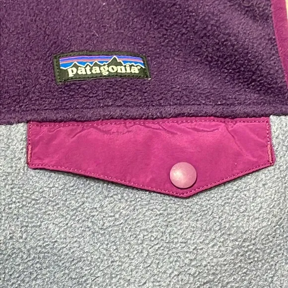 Patagonia 2016 Synchilla Women's Fleece Zip Up Vest  Purple Size Medium