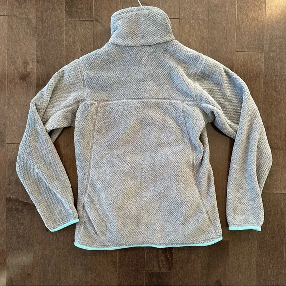 Patagonia Women's Re-Tool Snap-T Pullover Gray Teal Fleece Comfort XS