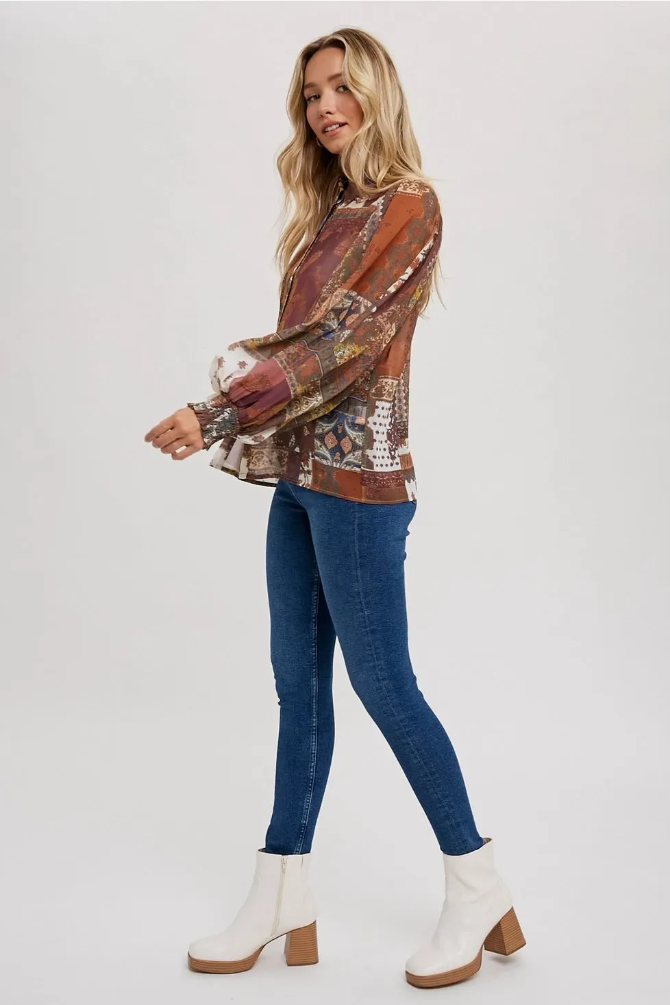 Patterned Button Down
