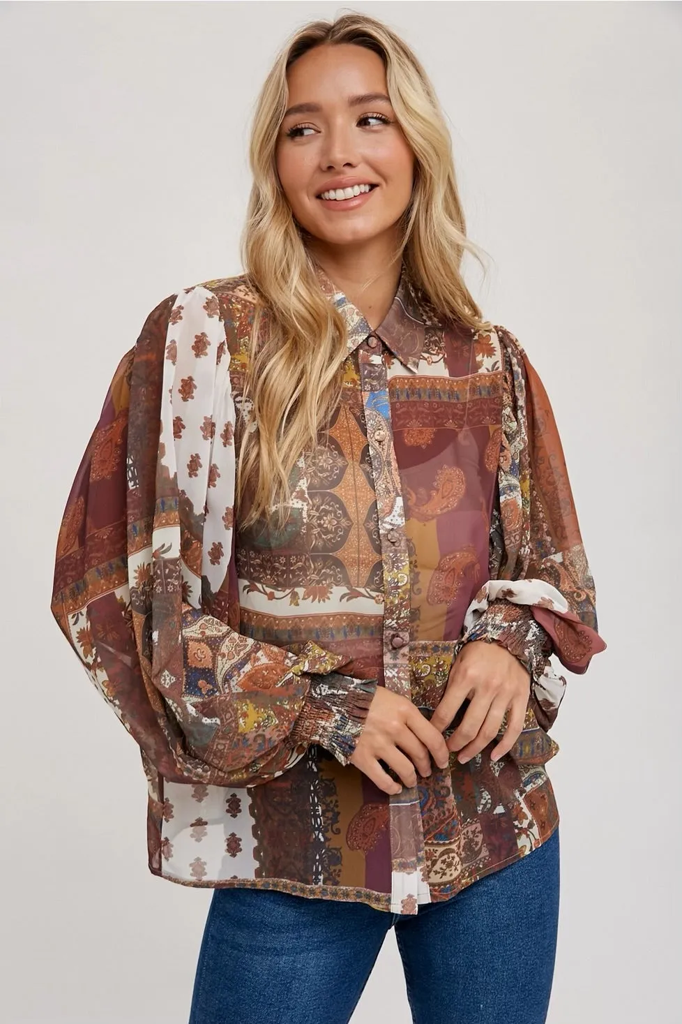 Patterned Button Down