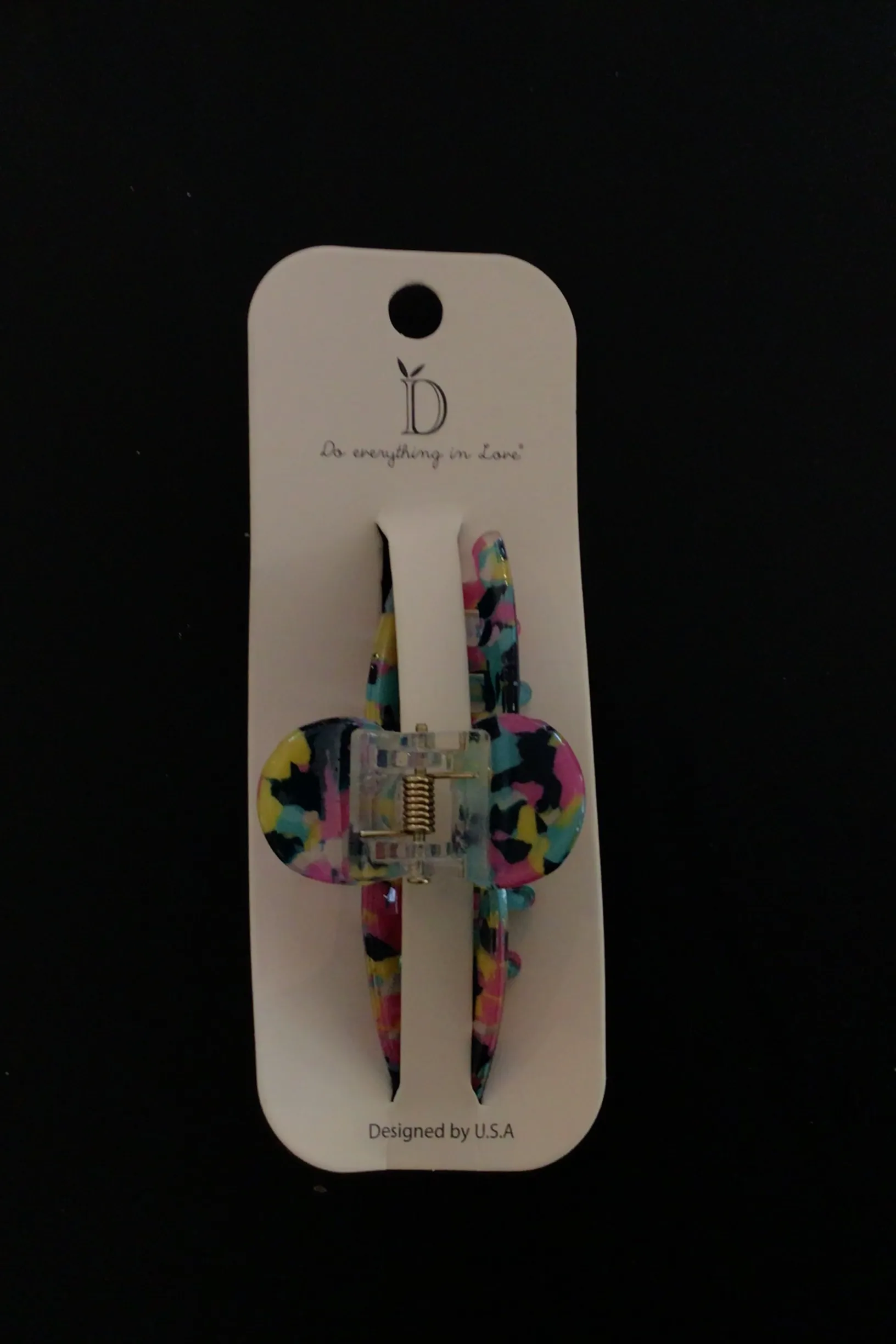 Patterned Hair Claw Clip