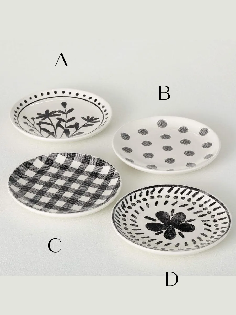 Patterned Snack Plates