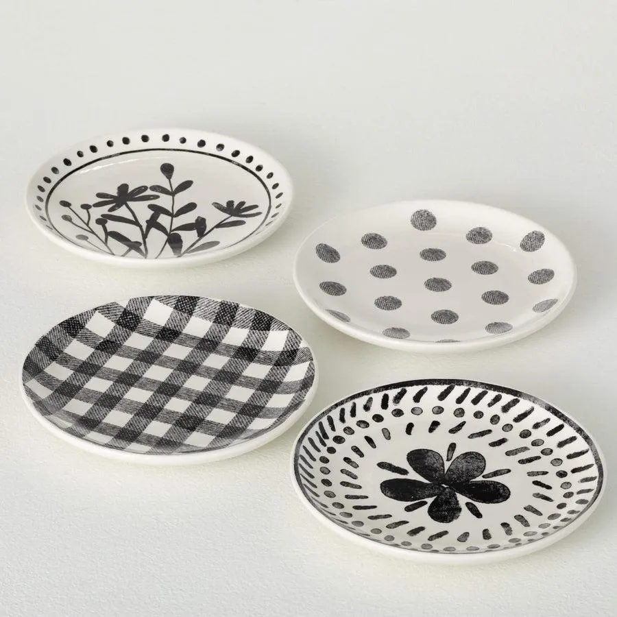 Patterned Snack Plates