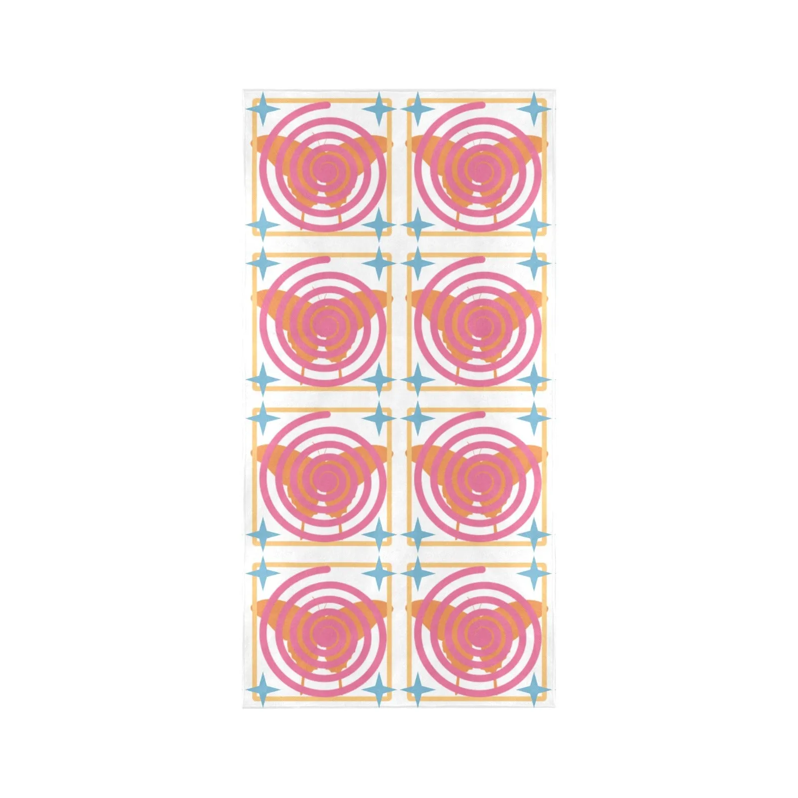 Peach Whirly Twirls Beach Towel - 30"x 60" (Made in USA)