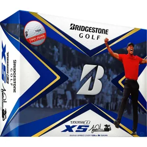 Pelotas de golf Bridgestone Tour B XS Tiger, paquete de 12