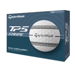 Pelotas de golf TaylorMade TP5 Stripe, paquete de 12