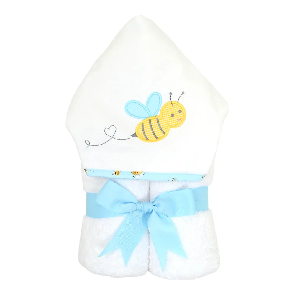 Personalized Baby Boy Bee Hooded Towel