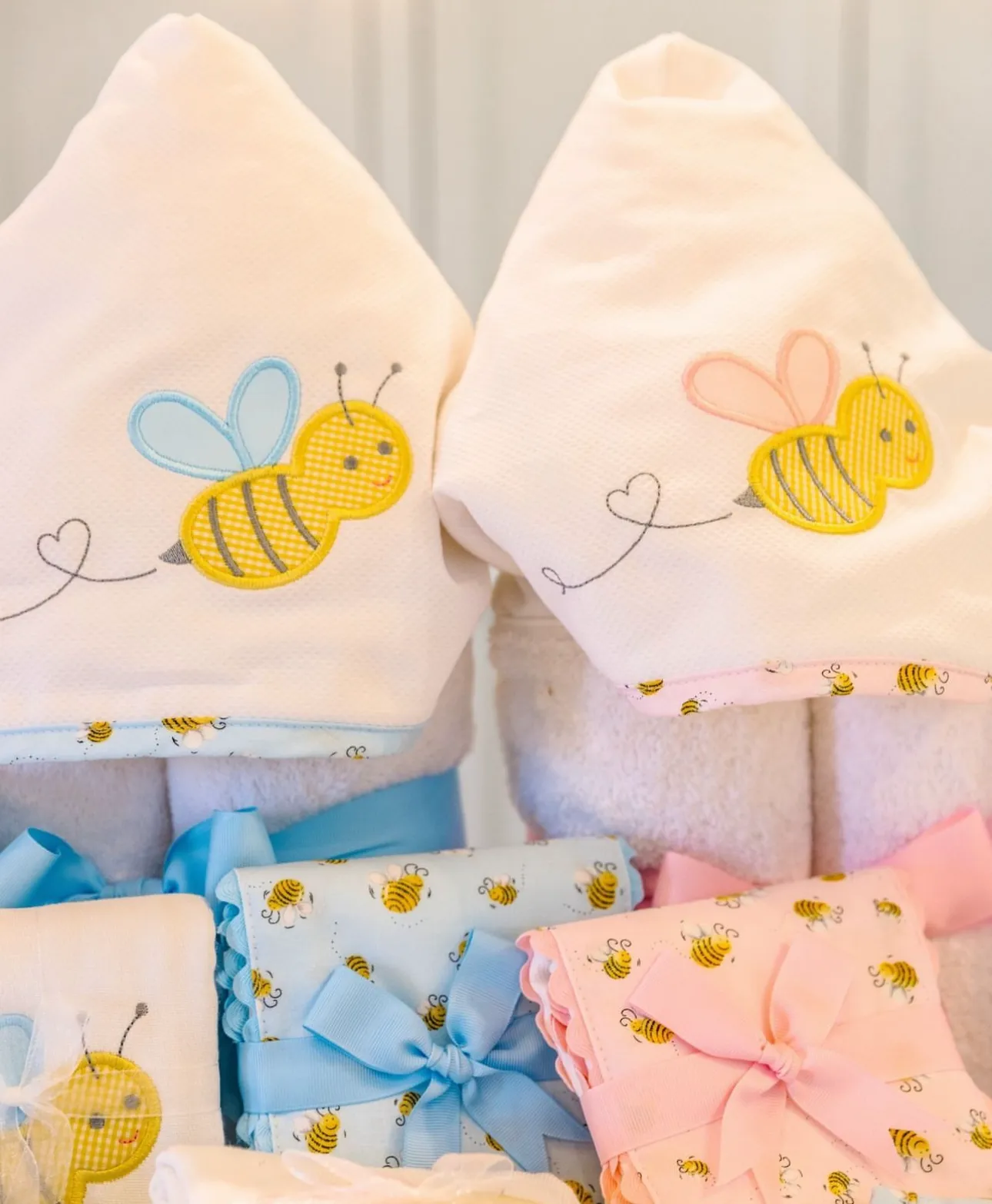 Personalized Baby Boy Bee Hooded Towel