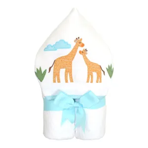 Personalized Baby Boy Giraffe Hooded Towel
