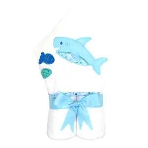 Personalized Baby Boy Shark Hooded Towel