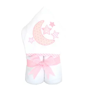 Personalized Baby Girl Pink Lullaby Hooded Towel