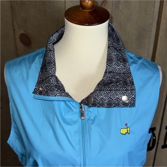 Peter Millar women’s reversible vest with Masters logo Size Medium