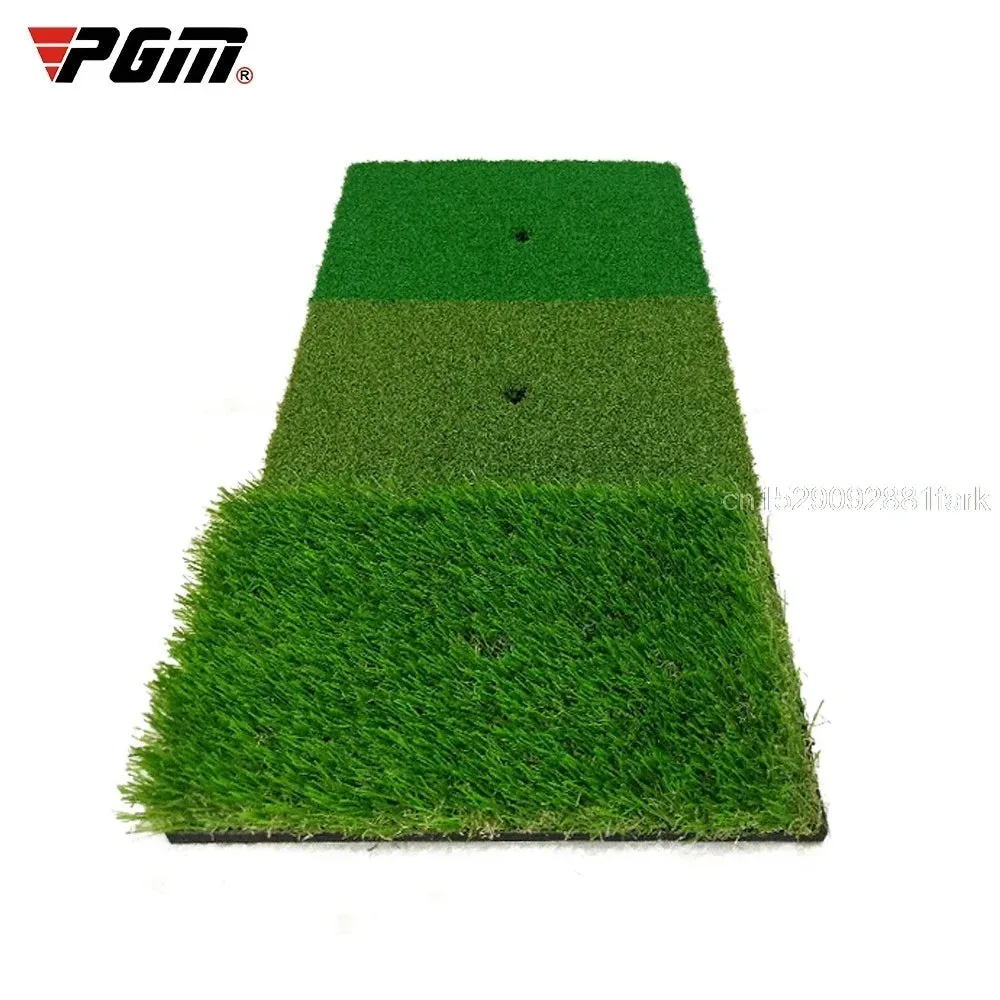 PGM Golf Hitting Mat 3 Grasses with Rubber Tee Hole Golf Training Aids Indoor Outdoor Tri-Turf Golf Hitting Grass Golfer Mats
