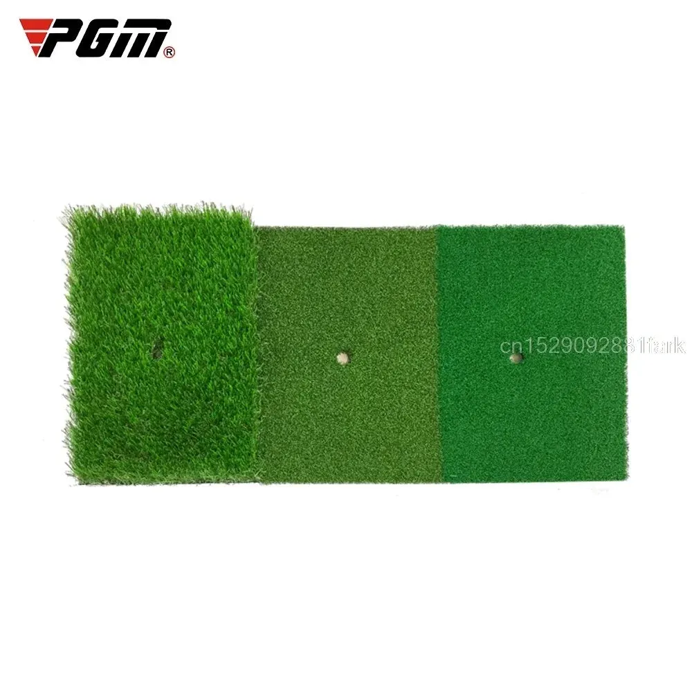 PGM Golf Hitting Mat 3 Grasses with Rubber Tee Hole Golf Training Aids Indoor Outdoor Tri-Turf Golf Hitting Grass Golfer Mats