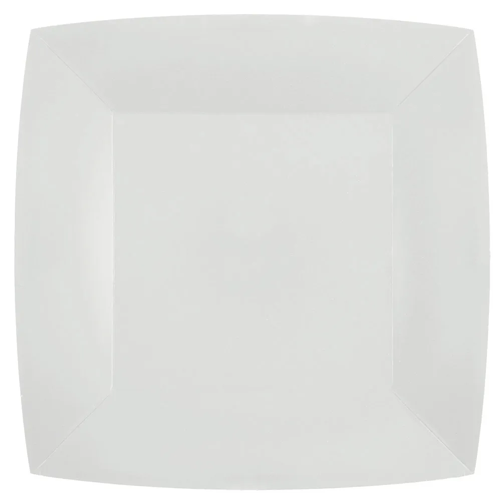 Piatto Biocompostabile Bianco 23 x 23 cm - 10 pezzi