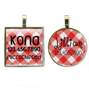 Picnic Plaid Tag — Red