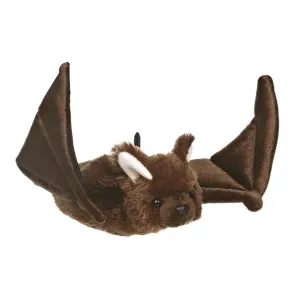 Plush Brown Bat, Plush Mini Flopsie by Aurora, Ages 3 