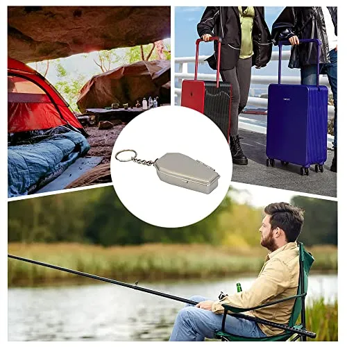 Portable Ashtray Tinplate Pocket Ashtray, Mini Ash Holder with Lids for Outdoor Use Easily Bringing When Travelling and Camping