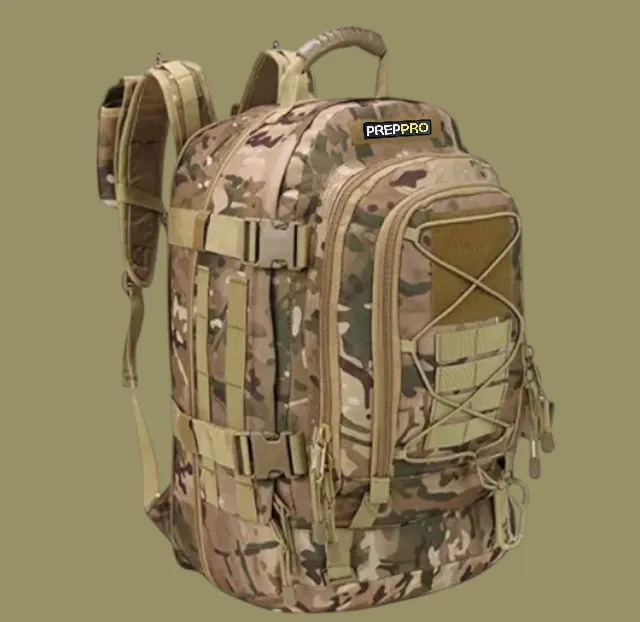 PrepPro Tactical Expandable Backpack – 3-Day Waterproof Survival Pack