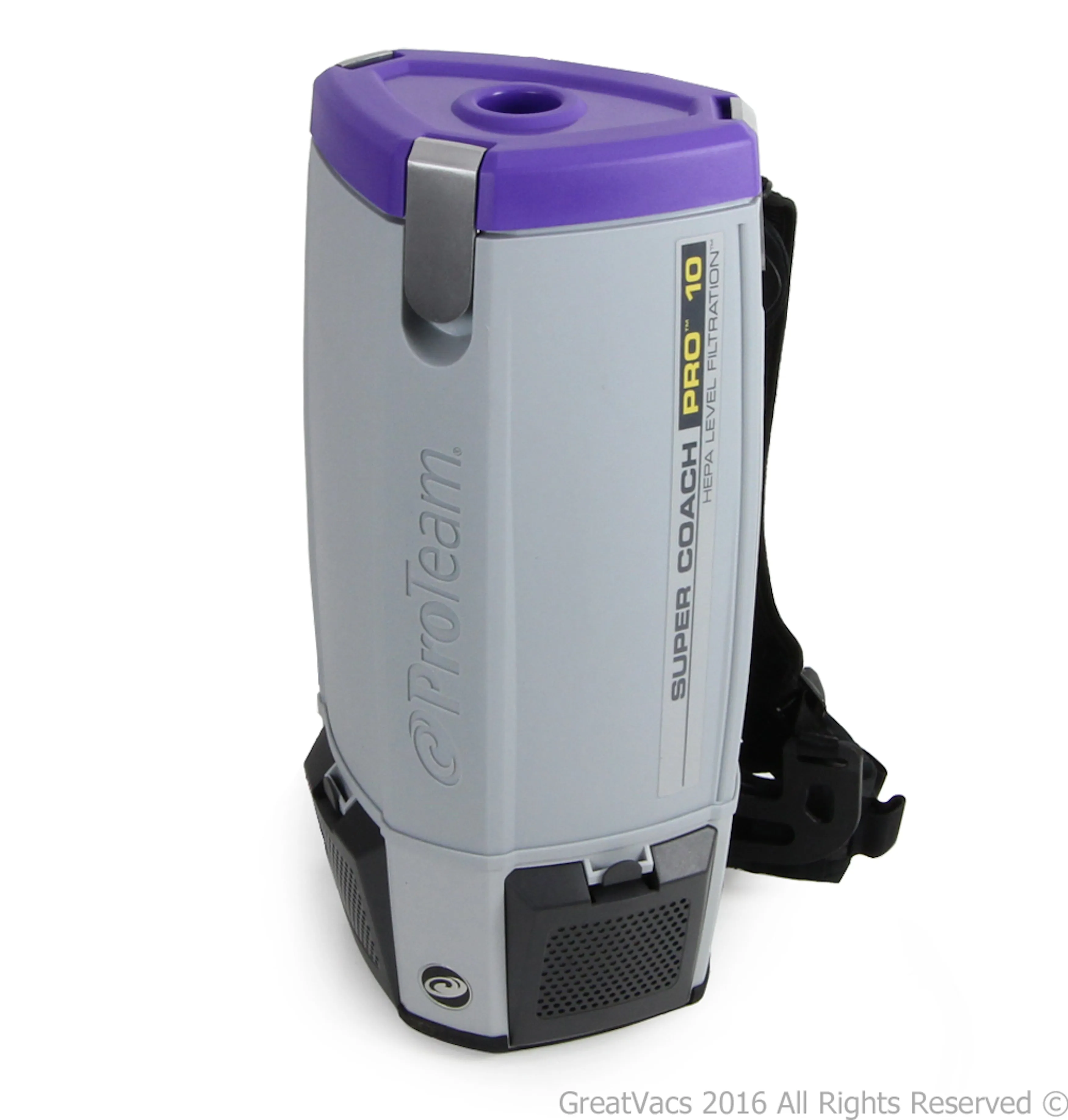ProTeam Super Coach Pro 10 Qt. Backpack Vacuum | Multi-Surface Floor Tool, TONS of Extras Kit # 107100