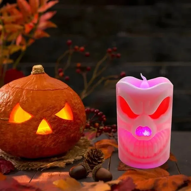 PS Pumpkin Skull Happy Halloween Theme Ghost Skull Little Devil Pumpkin Haloween Decorations 3 PCS Set