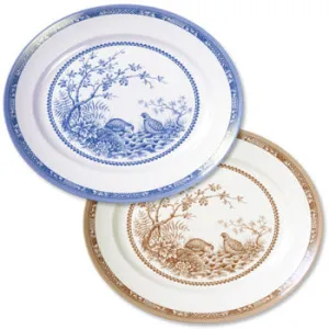 Quail China Oval Platter