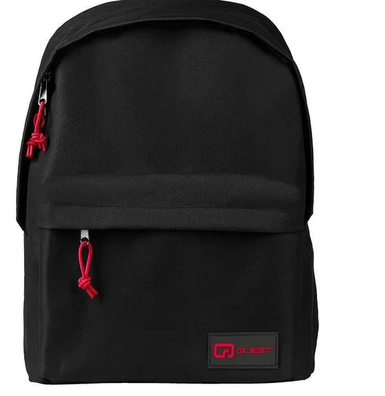 Quest Savetime Backpack with Pencil Case Black/Red QT-1034-BKRD