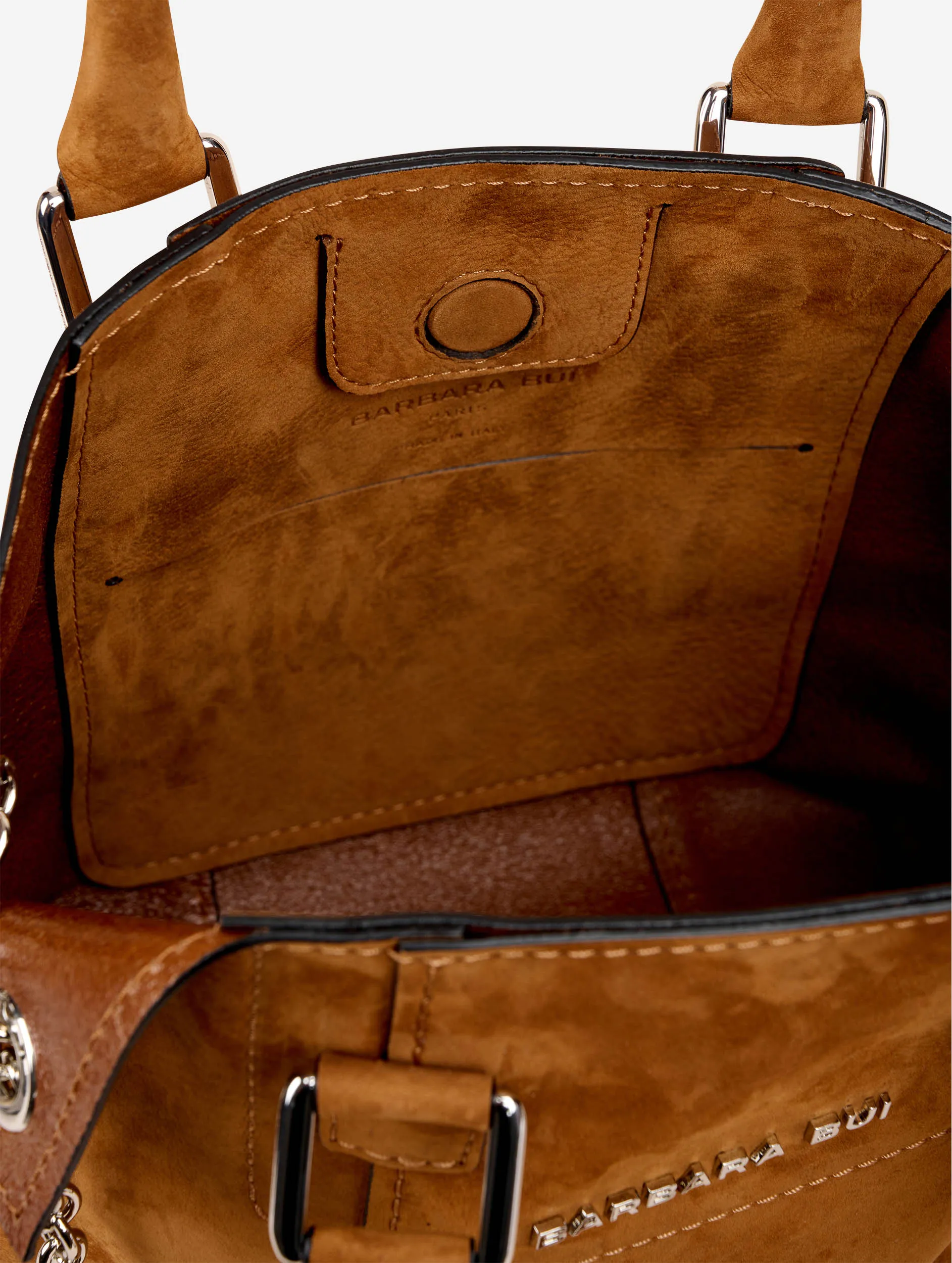 "Little Chamallow" tote bag in chestnut nubuck
