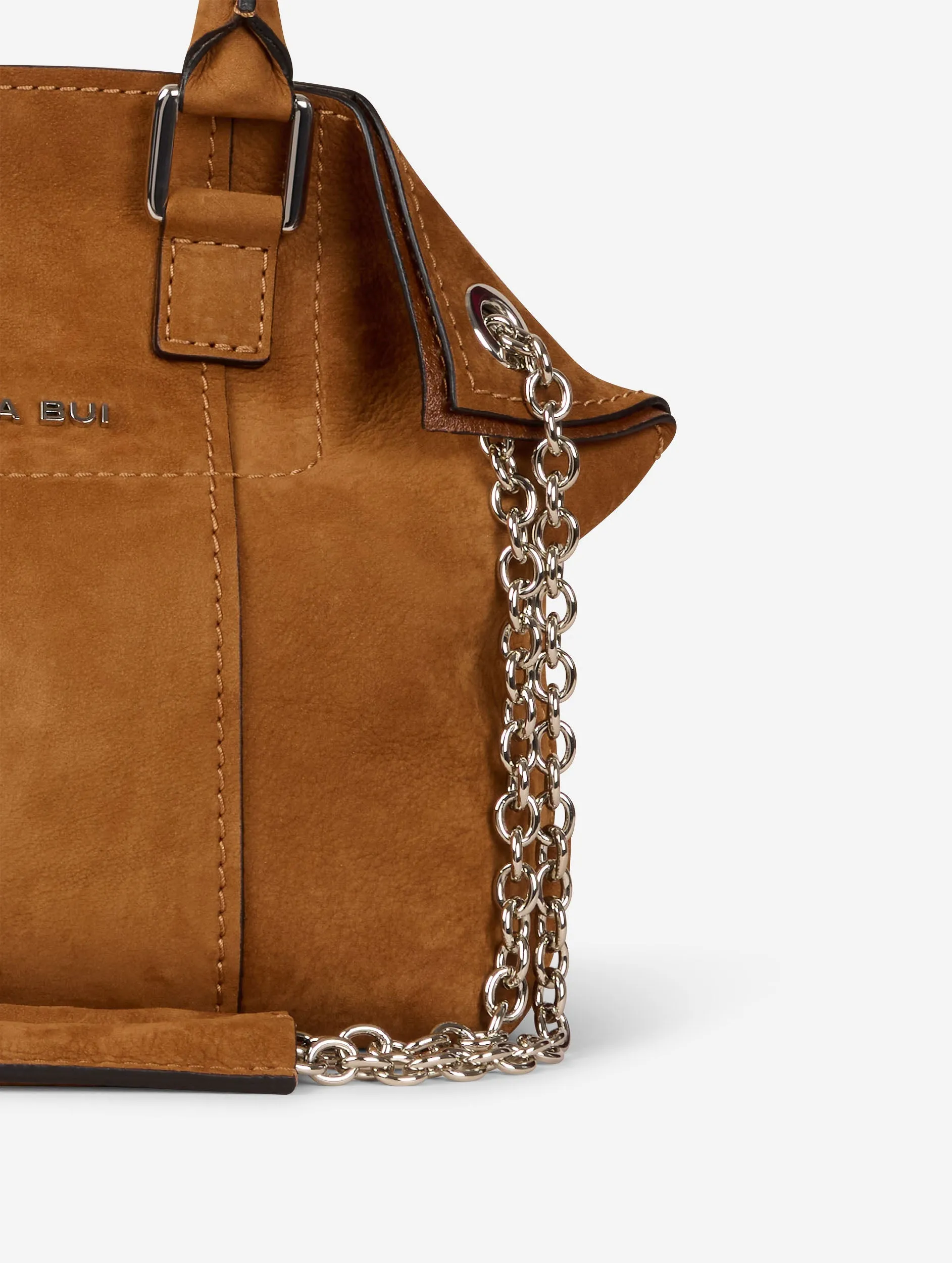 "Little Chamallow" tote bag in chestnut nubuck