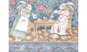 Rabbits B5033CK Wallpaper Border
