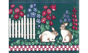 Rabbits PIE4212B Wallpaper Border